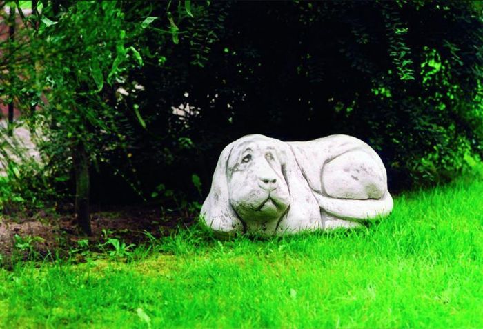 Garten Deko Hund Statue Skulptur Figuren Skulpturen Designer Figur Statuen 227