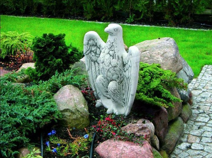 Garten Deko Adler Statue Skulptur Figuren Skulpturen Designer Figur Statuen 231