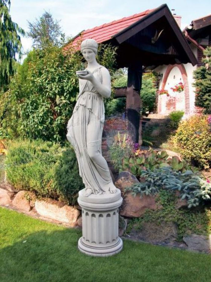 Römische Figur Statue Grabstein Figuren Statuen Skulptur Skulpturen Garten 165cm