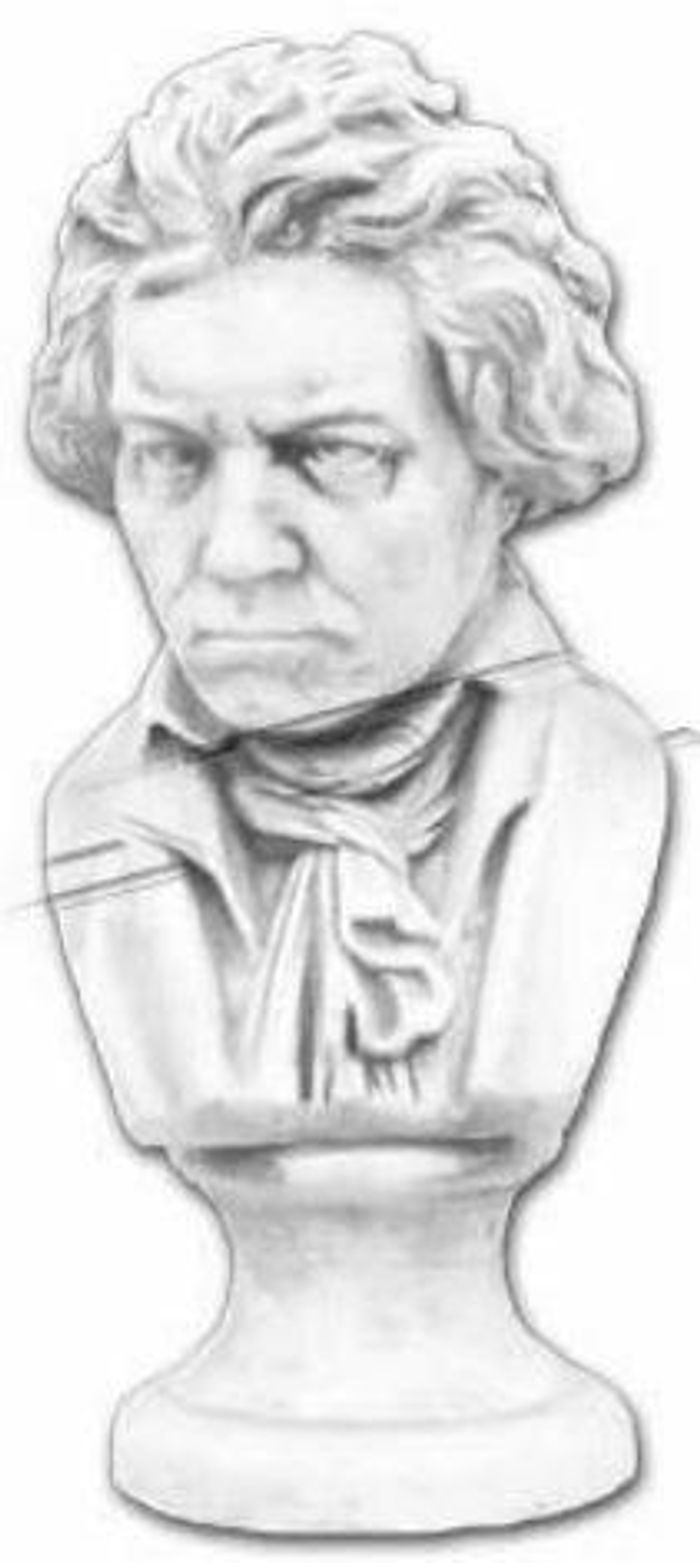 Beethoven Berühmtheit Büste Figur Skulptur Skulpturen Figuren Statuen 42cm 319