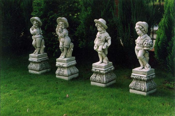 Sockel 27cm für Skulptur Design Figur Statue Garten Figuren Statuen Skulpturen