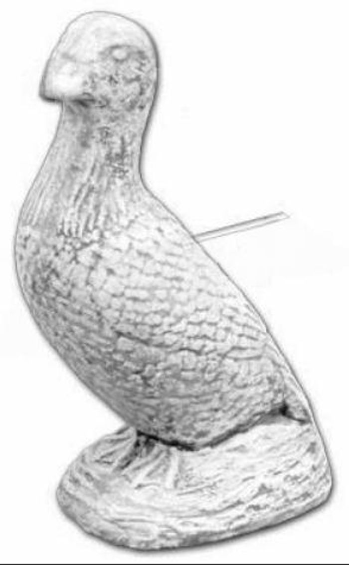 Garten Dekoration Ente Terrasse Stein Figuren Figur Statue Skulptur Vogel 520