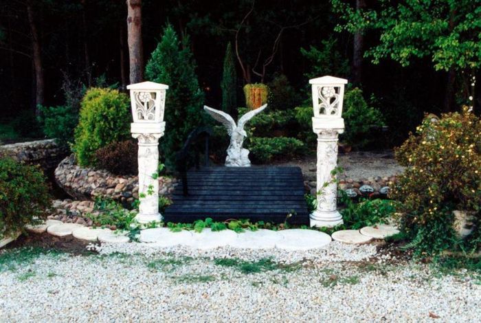 Edle Designer Säule Garten Figur Säulen Ständer Dekoration Skulptur Statue 601