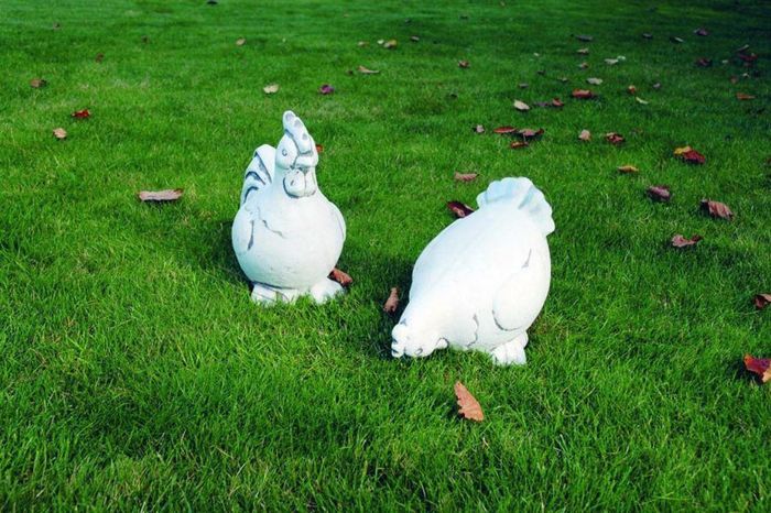 Garten Dekoration Huhn Terrasse Stein Figuren Figur Deko Statue Skulptur 637 Neu
