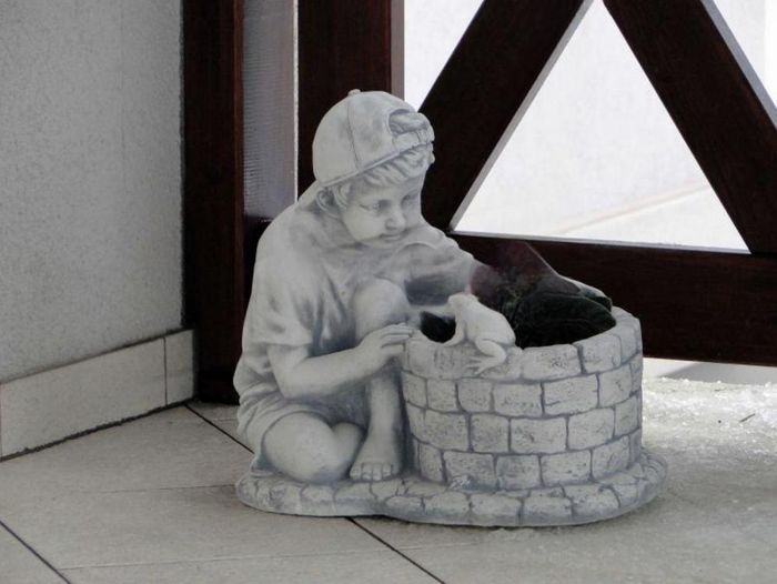 Blumenkübel Pflanz Kübel Dekoration Figur Blumentöpfe Garten Vasen S101073