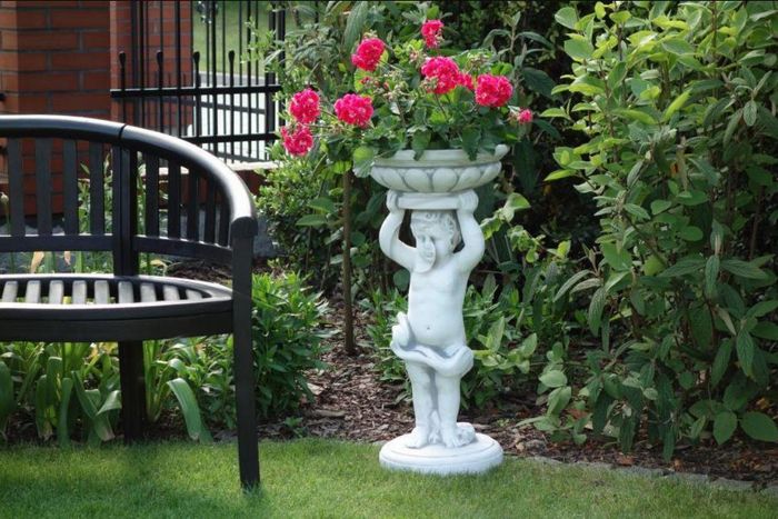 Blumenkübel Pflanz Kübel Dekoration Figur Blumentöpfe Garten Vasen S101197