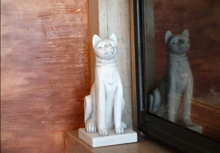 Ägyptische Katze Statue Figur Statuen Garten Dekoration Terrasse Deko S103040