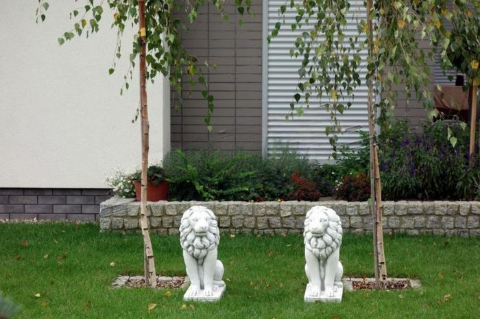 Löwe Gartenfigur Terrassen Garten Skulptur Figuren Skulpturen Statuen S103048
