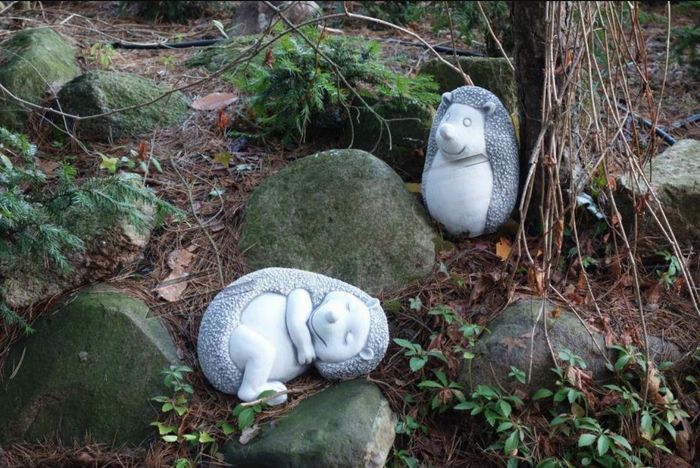 Garten Dekoration Igel Terrasse Stein Figuren Figur Deko Statue Skulptur Neu