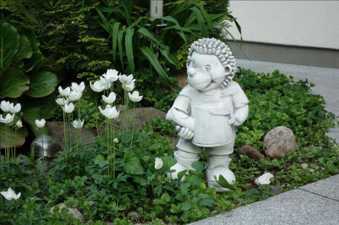 Garten Dekoration Igel Terrasse Stein Figuren Figur Deko Statue Skulptur S103089