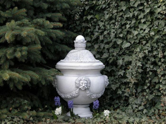 Design Blumentopf Top Pflanz Kübel Gefäß Töpfe Figur Gesicht Skulptur S104007B