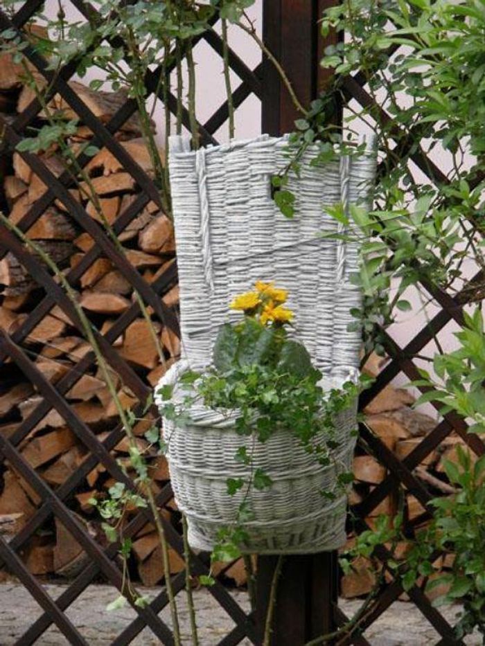 Design Blumentopf Top Planz Kübel Gefäß Töpfe Figur Gesicht Skulptur S104011