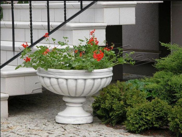 Design Blumentopf Top Planz Kübel Gefäß Töpfe Figur Gesicht Skulptur S104016