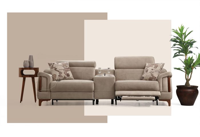 Modern Sofa Couch Designer Neu Möbel Luxus Wohnzimmer Polster Textil