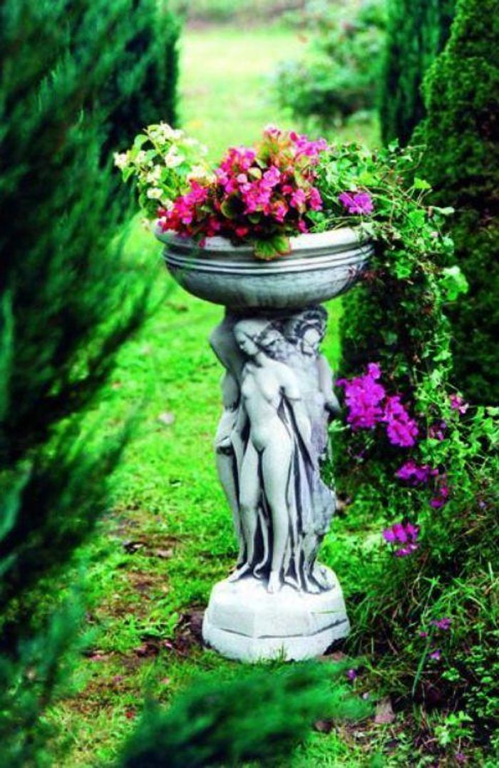 Blumenkübel Pflanz Kübel Dekoration Figur Blumentöpfe Garten Vasen 162