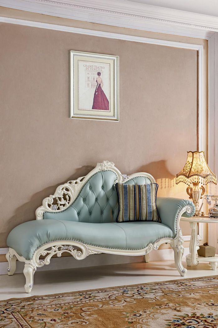 Chaise Lounge Liege Chesterfield Echtholz Liegen Leder Sofa Relax Chaiselounge