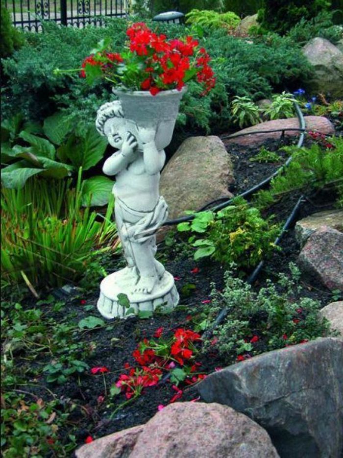 Blumenkübel Pflanz Kübel Dekoration Figur Blumentöpfe Garten Vasen 410