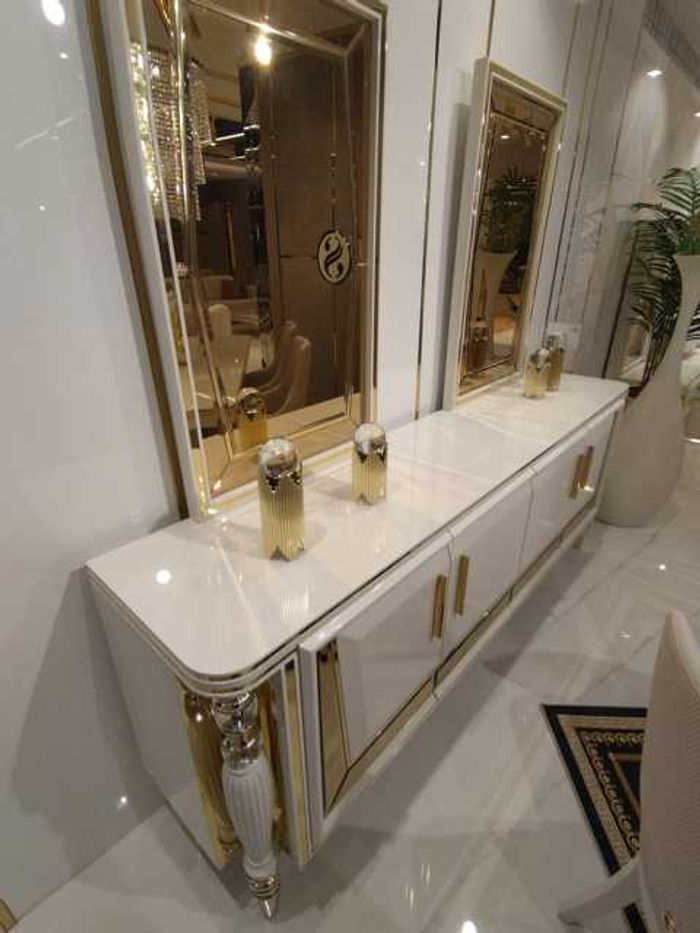 Modern Anrichte Sideboard Anrichte mit Spiegel Unterschrank Luxus Möbel Neu