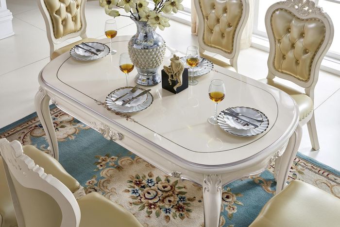 Esstisch Tisch Gruppe Esszimmer Wohnzimmer Garnitur Echtholz Tische 162x90cm