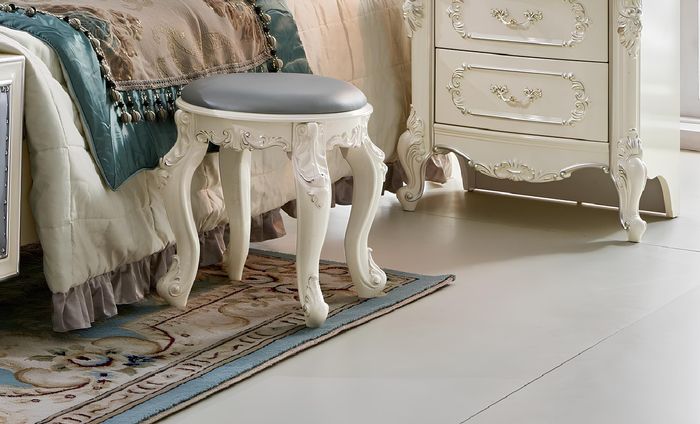 Fußhocker Rund Hocker Polsterhocker Echtholz Ottomane Hocker Neu Sitz Beistell