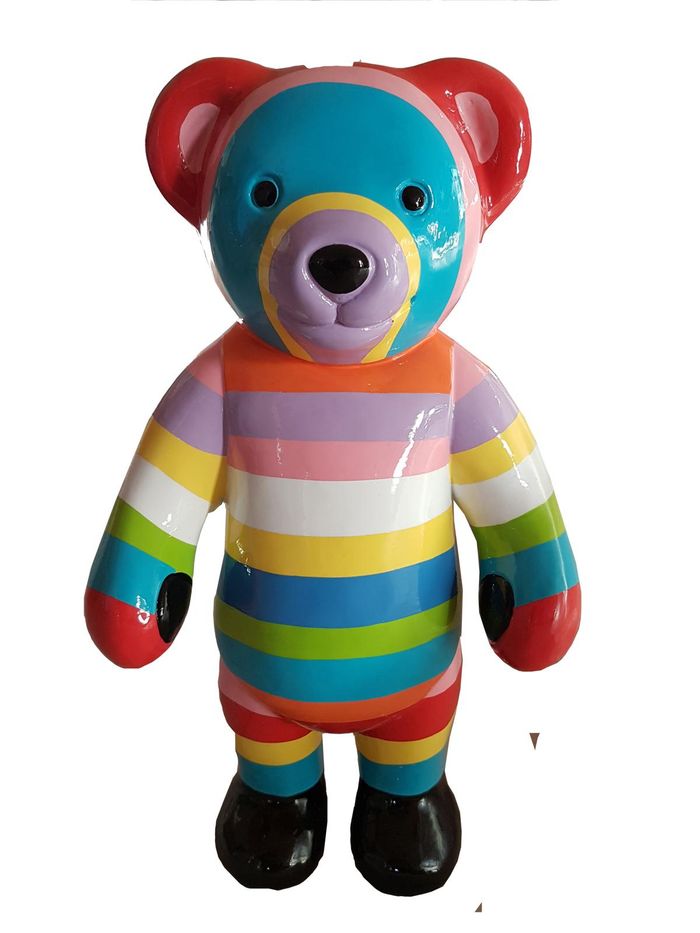 Moderne Dekoration Deko Figur Statue Skulptur Abstrakt 40 cm Teddy Bär Designer