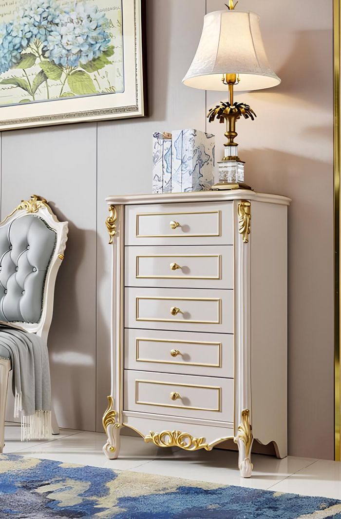 Klassische Kommode Regal Barock Schränke Kommoden Kommodenschrank Echtholz