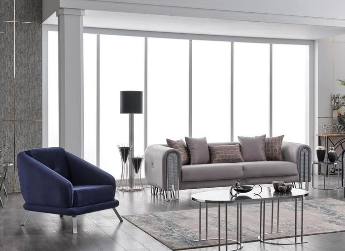 Design Möbel Wohnzimmer Set Sofagarnitur 3+1 Möbelset Couch Polster Garnitur