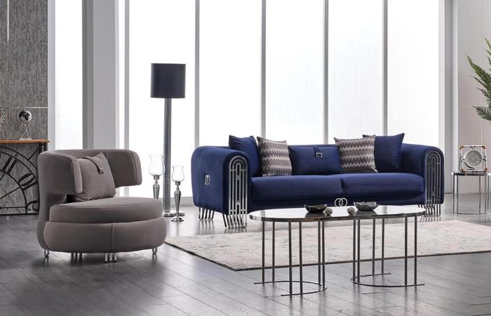 Luxus Sofagarnitur Couch Möbel 3+1 Sitzer Couchen Sofa Polster Möbel 2tlg