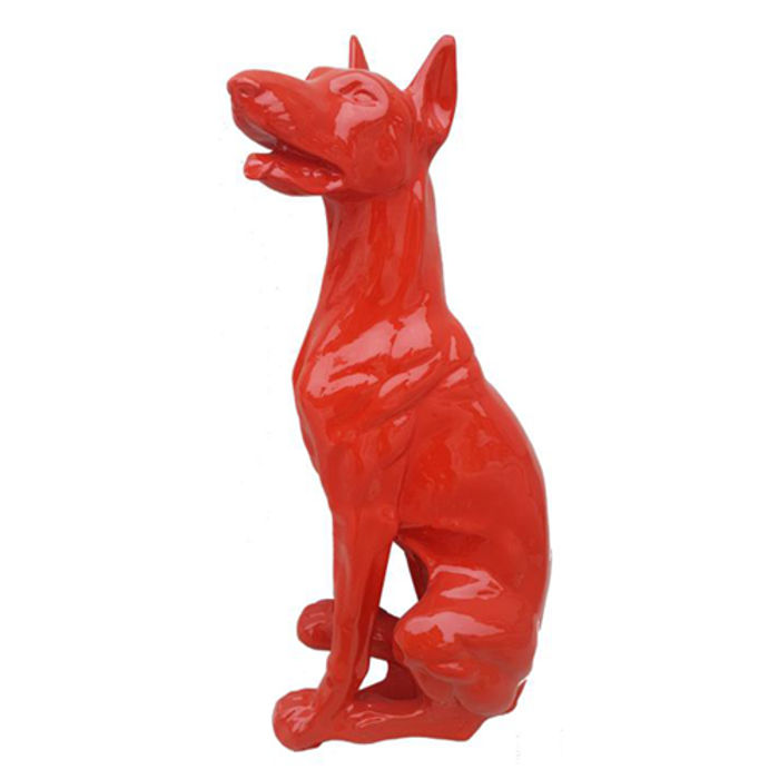 Abstrakt Hund Figur Statue Skulptur Deko Garten Design Statuen Dekoration 80cm