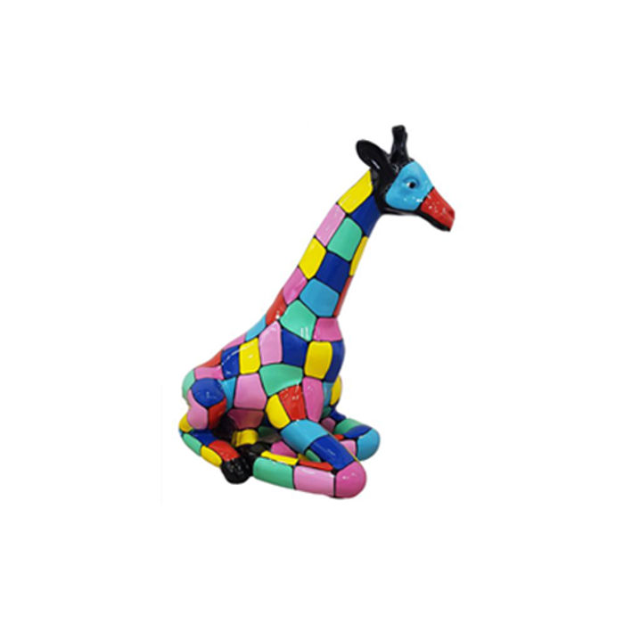 Design Dekoration Giraffe Kunststoff Garten Skulptur Statuen 80cm Deko Neu Figur