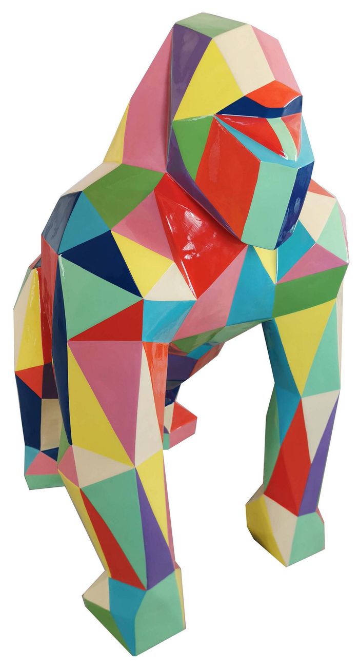 Gorilla Abstrakte Deko Figur Statue Skulptur 128cm Figuren Statuen Skulpturen