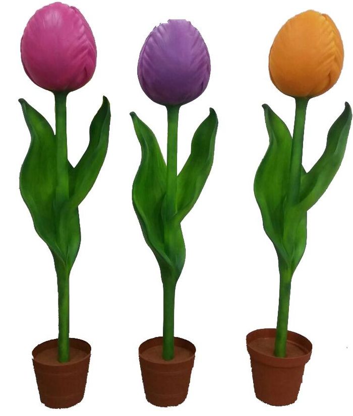 Laden Dekoration Garten Tulpe Figur Statue Skulptur Deko Statuen Figuren Terasse