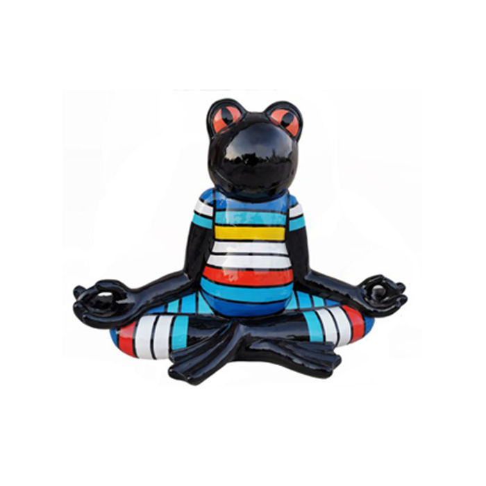 Moderne Skulptur Frosch Kunststoff Figur Garten 55cm Statuen Deko Neu Dekorative