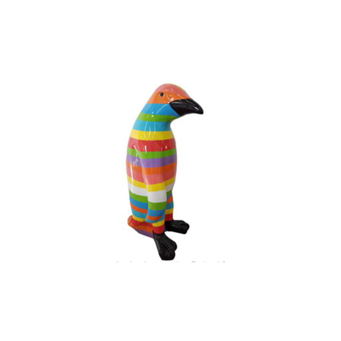 abstrakte pinguin figur figuren statuen moderne bunt bemalt neu 40cm statue Neu