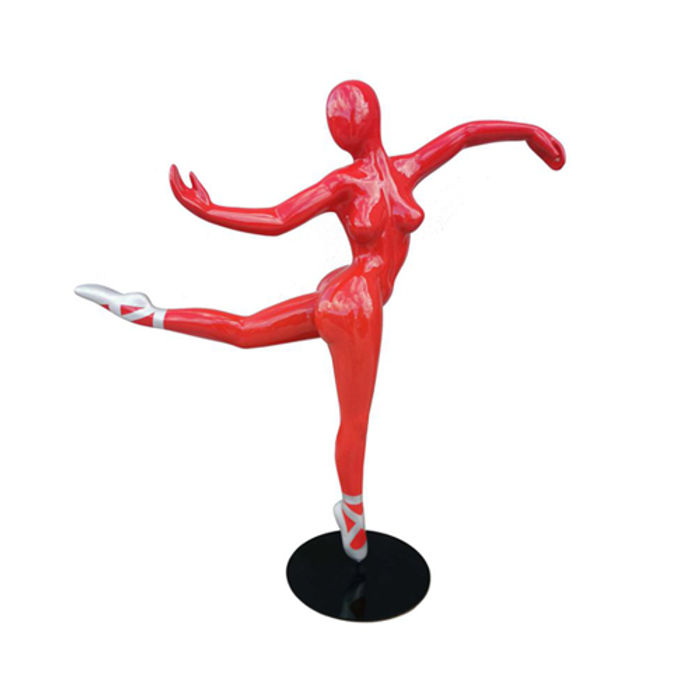 Design Figur Ballerina PVC Skulptur Statuen Figuren Dekoration 150cm Deko Rote