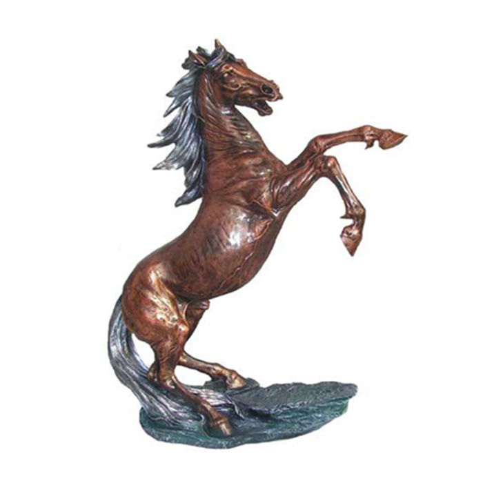 Skulptur pesare Pferde Abstrakte Kupfer Farbig Pegasus Pferd Statuen Dekoration