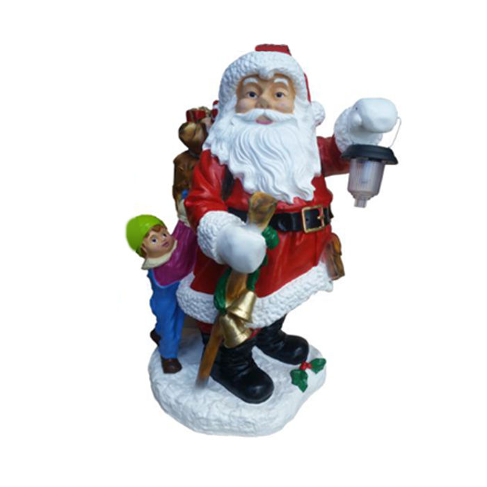 Weihnachtsmann Figur Statue Deko Figuren Deko Nikolaus Skulptur 75cm Winter Neu