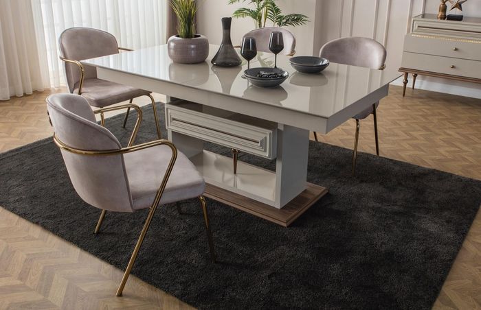 Esszimmertisch Esstisch Tische Modern Esszimmer Designer Neu Beige