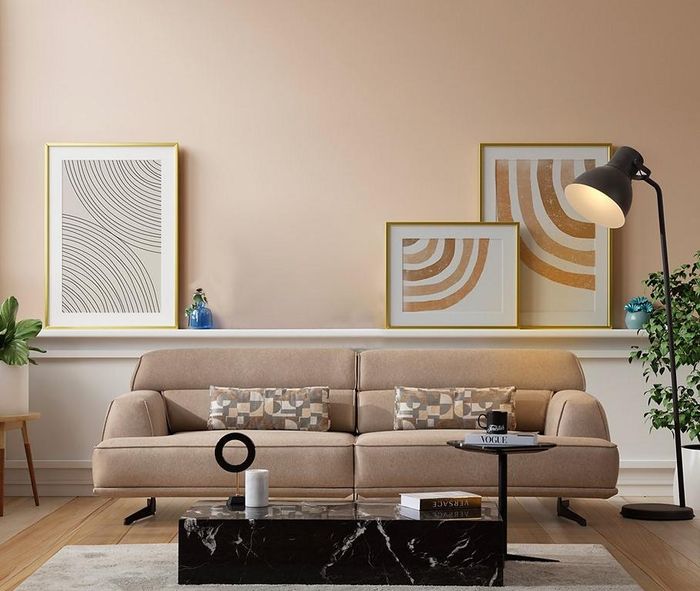 Sofa 3 Sitzer Designer Sofa Couch Sofas Couchen Stoff Textil Neu Polster