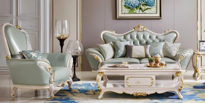 Klassische Sofagarnitur 2tlg Set 31 Sitzer Ledersofa Sitzgarnitur komplett couch