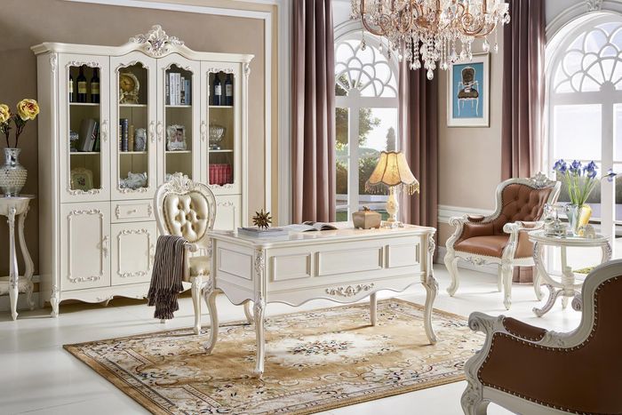 Büroeinrichtung Arbeitszimmer Büro Möbel Tisch Schrank Stuhl 3tlg Set Garnitur