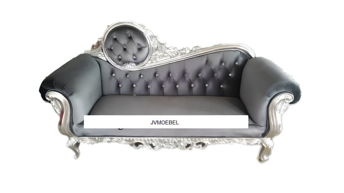 Thron Sessel Königlicher Polster Chesterfield Samt 2 Sitzer Antik Stil Stühle