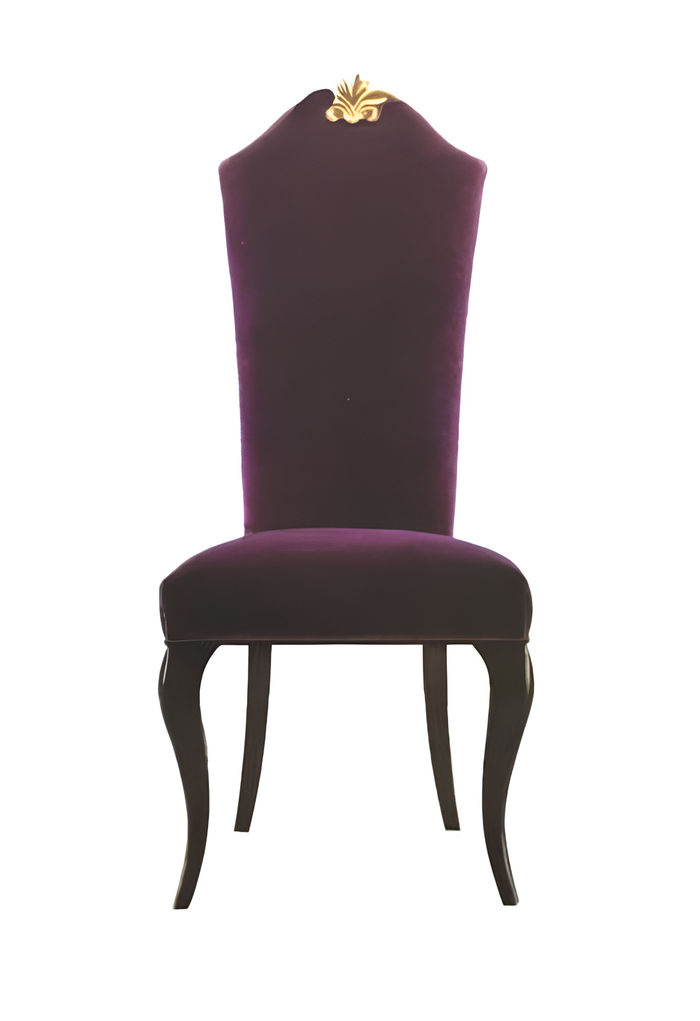 Stuhl Thron Sessel Set Esszimmer Designer Holz Antik Stil Barock Rokoko Stühle