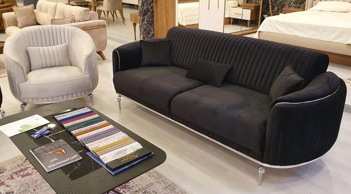 Sofagarnitur 3+1 Sitzer Couch Sofa Garnitur Couchen Modern Textil Luxus