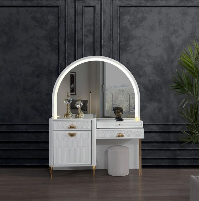 Schlafzimmer Kommode mit Spiegel Konsole Kommoden Schminktische Möbel