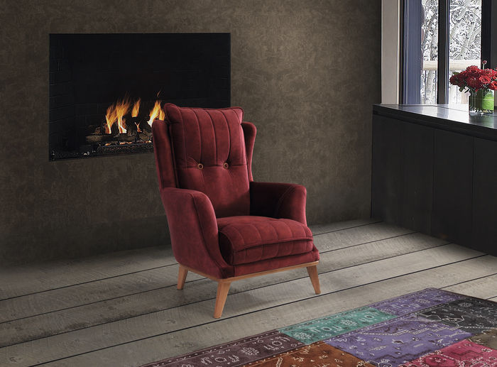 Sessel Wohnzimmer Luxus Möbel Modern Designe Rosa Einsitzer Relax Club