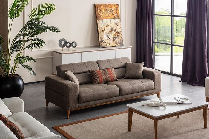 Luxus Wohnzimmer Sofa Dreisitzer Couch Modern Design Polstersofas Neu