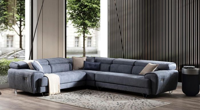 Ecksofa Wohnlandschaft Eckcouch Ecklounge Polsterecke Design Sofa Couch Garnitur