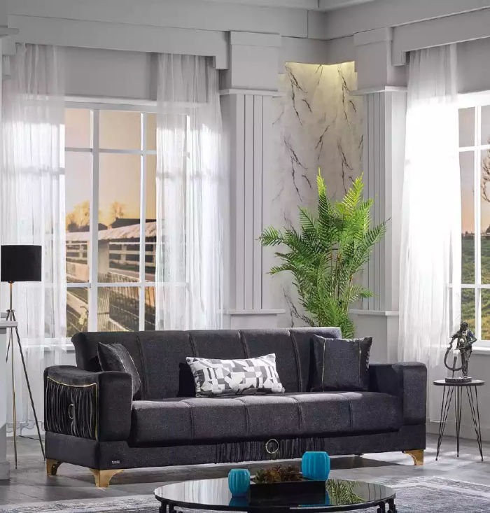 Luxury sofa 3-Sitzer couch sitzmöbel polstersofa loungesofa armlehne