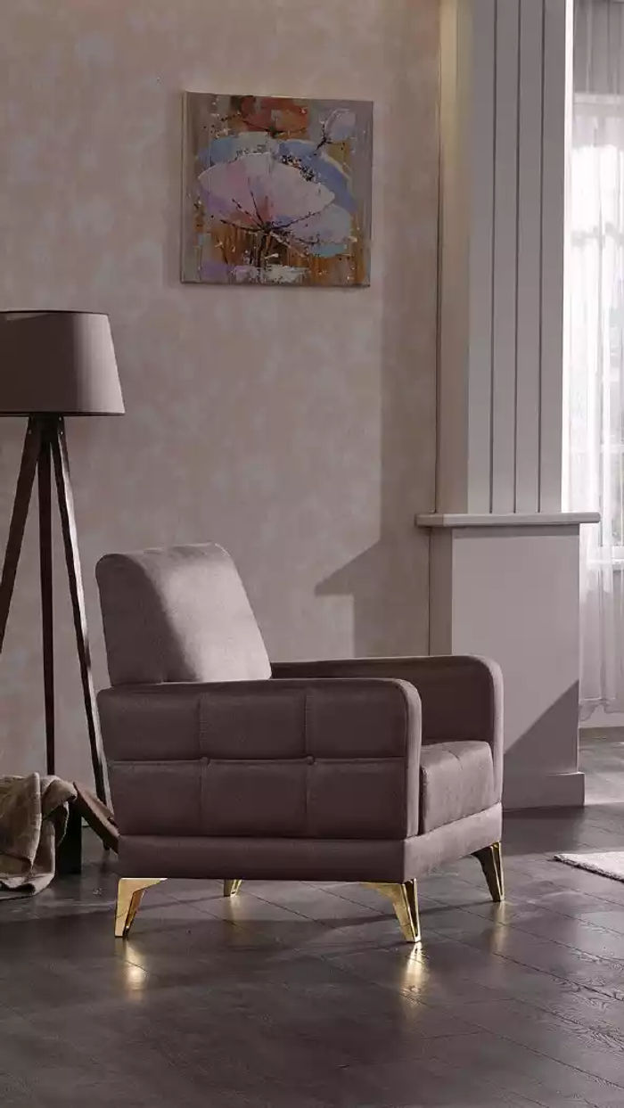 Edelstahl Sessel Sitzmöbel Relaxsessel Wohnzimmer Möbel Polstersessel